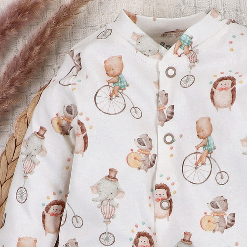 ABN-5585 Circus Baby Pajac Nini - 100% organická bavlna, antialergický, poľská výroba