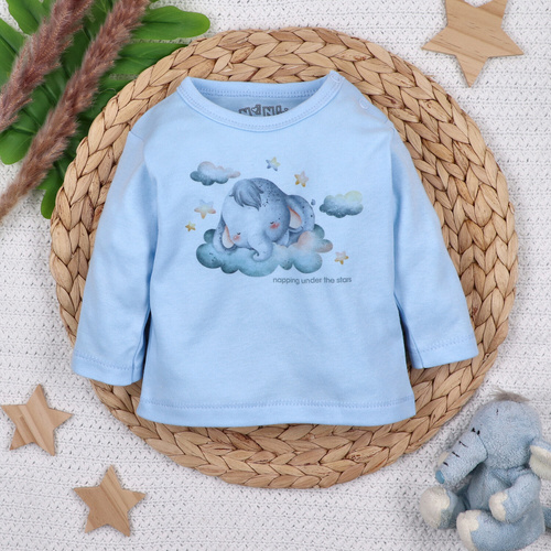 ABN-5611 Detská blúzka Little Dreamers Nini z organickej bavlny - bezniklové zapínanie, organická, poľská výroba