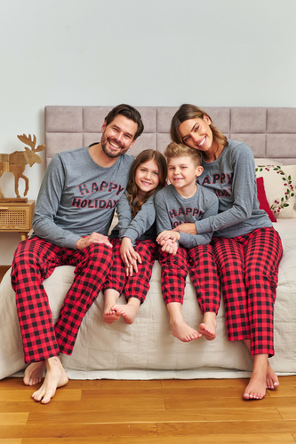 7344 Pánske tmavosivé pyžamo Doctor Nap - 100% bavlna