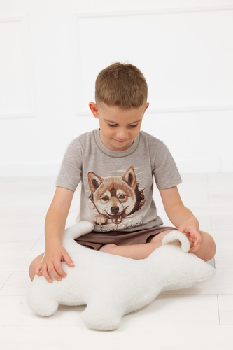 Chlapčenské pyžamo Shiba Italian Fashion 100% bavlna šortky