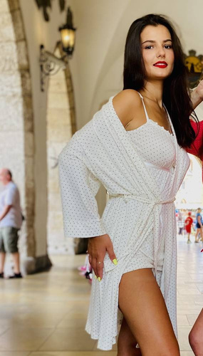 915 Dots Dámske pyžamo Forex - ecru