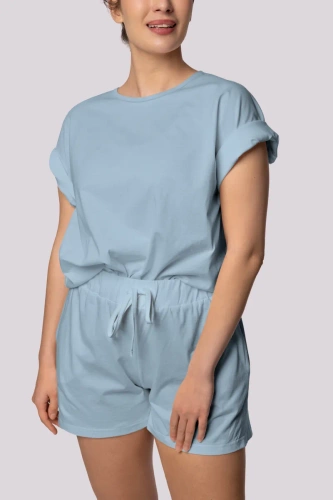 Bliss dámske pyžamo s krátkym rukávom Mona light blue