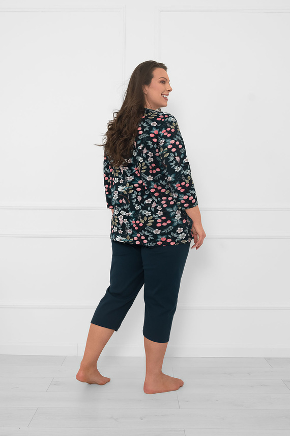 Dámske bavlnené pyžamo Lucja 3/4 rukáv a nohavice Italian Fashion