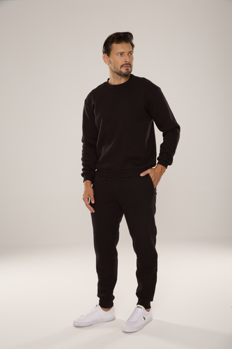 813 Indigo Pánska tepláková súprava De Lafense - čierna