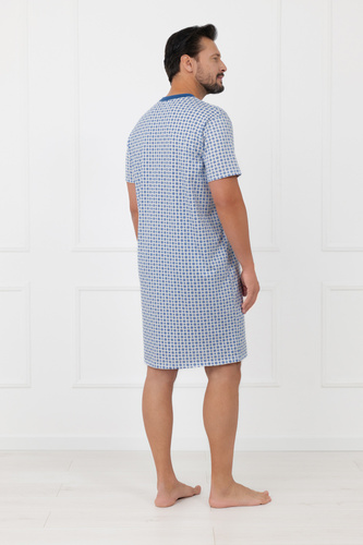 Pánska nočná košeľa Niger Italian Fashion 100% bavlna krátky rukáv