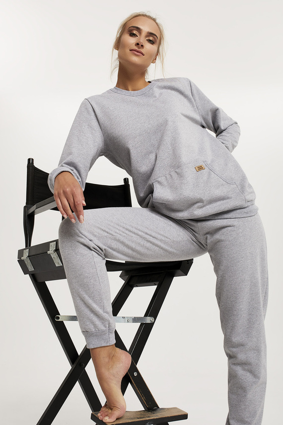 Dámska dlhá súprava Fox. rukáv, dĺžka. nohavice Talianska móda - melange