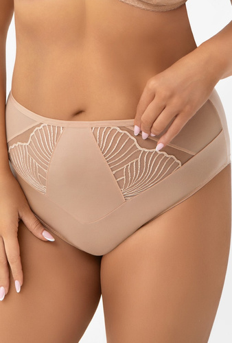 Nohavičky Lotta F007 Gorsenia – vyšší pás z mikrovlákna s výšivkou