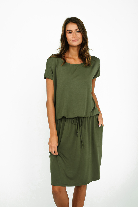 Paramo Dámske šaty Italian Fashion - khaki