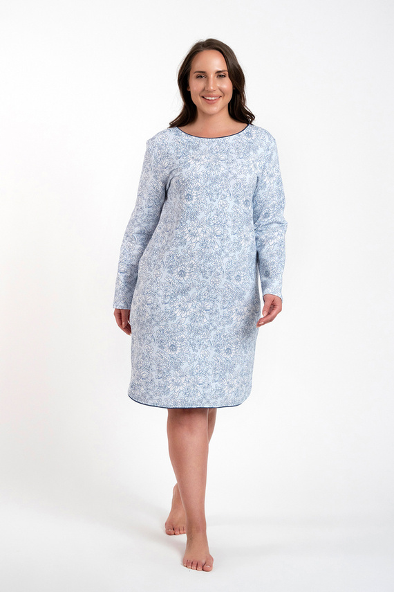 Nočná košeľa Gracjela Italian Fashion - modrá potlač