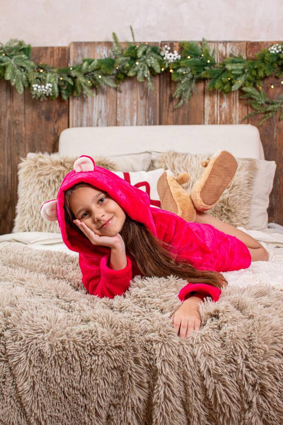 730 Detský župan Serena Forex - malinový