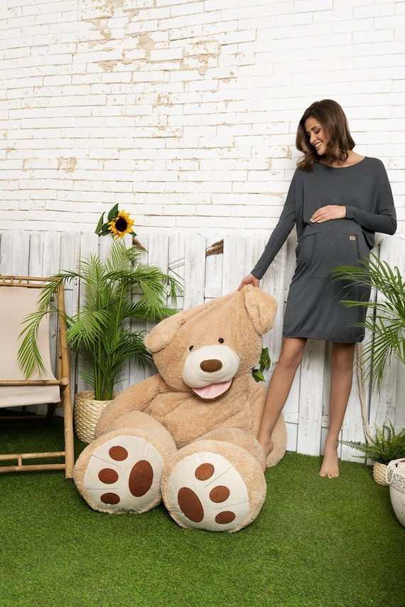 Tirana Dámska a tehotenská tunika Talianska móda - tmavomodrá