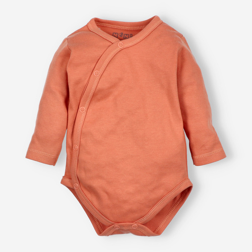 NINI ABN-3957/BPO zavinovacie body oranžové 100 % organická bavlna