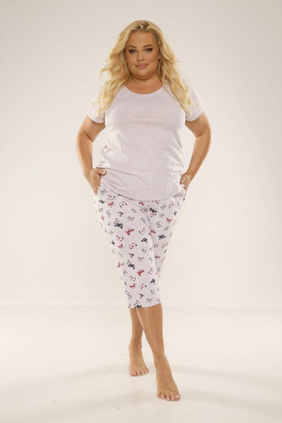 483 Mariposa Forex Dámske pyžamo - béžová melanž