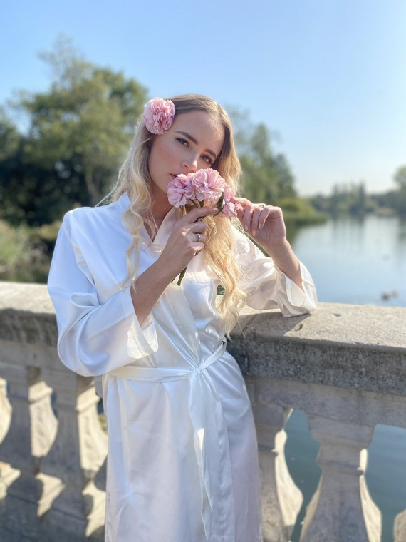 798 Dámsky župan Classic Forex - perleťový