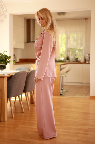 Emi - elegantná dámska bunda, 95% bavlna 5% elastan | Poľská značka Mirale - ružová