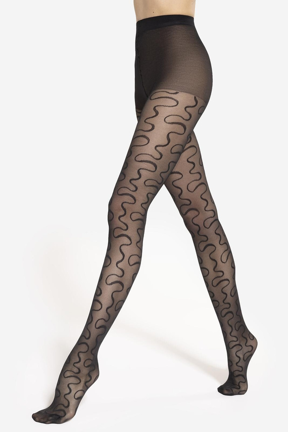 Pančuchové nohavice Gatta Modern 09 - 40 den, zvlnené línie, matné