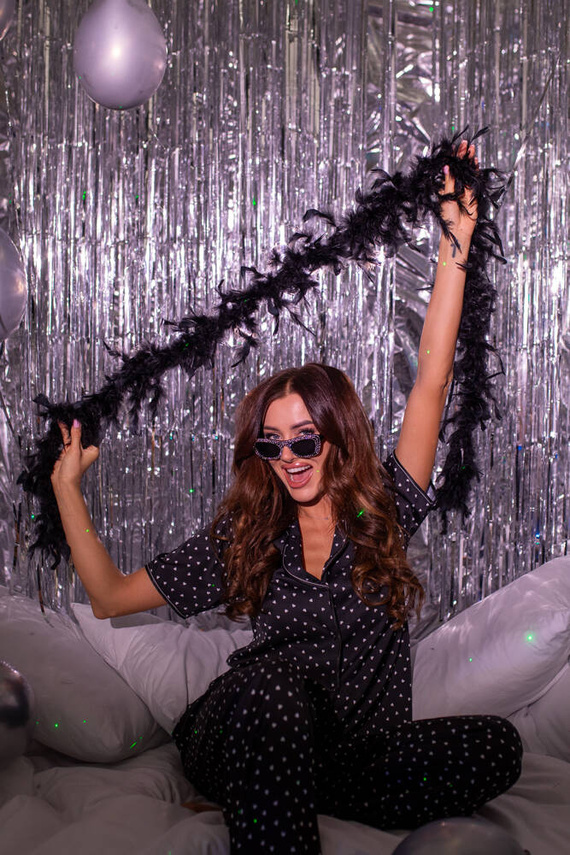 Ria Dámske pyžamo s krátkym rukávom a dlhými nohavicami Italian Fashion - potlač