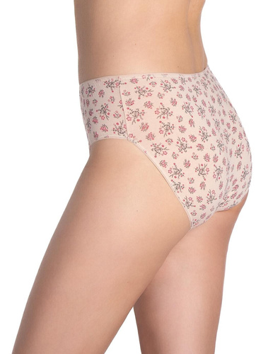 Dámske nohavičky Lama L-120 BI-97 - bavlnené, 3 balenia v béžových a hnedých odtieňoch