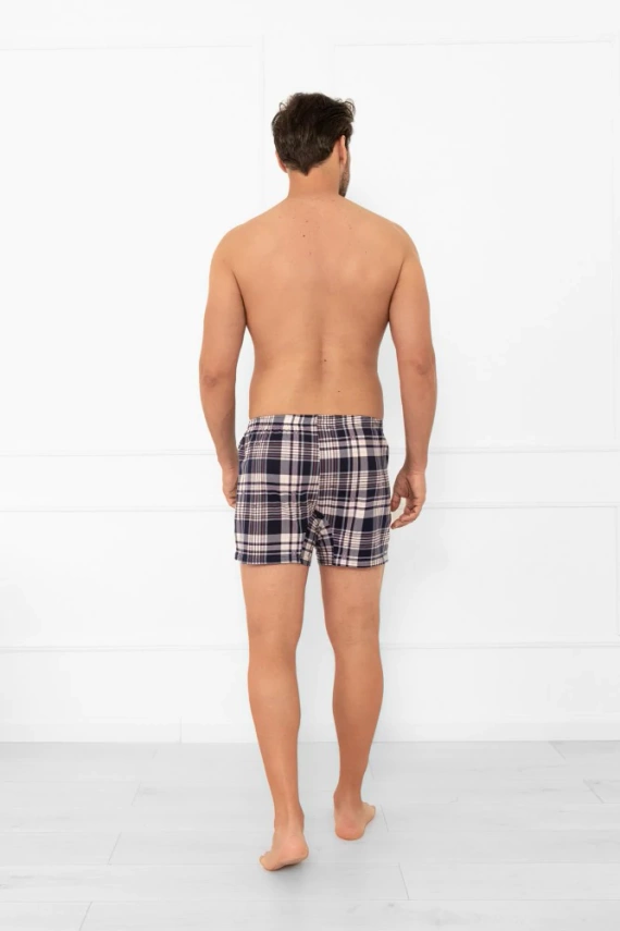 Pánske boxerky Brit Italian Fashion - bavlnené, kockované, klasické