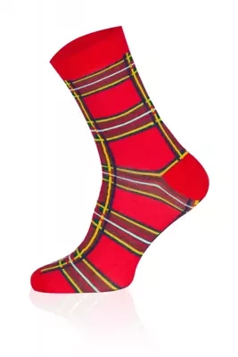 S127D Santa Dlhé ponožky Talianska móda červená