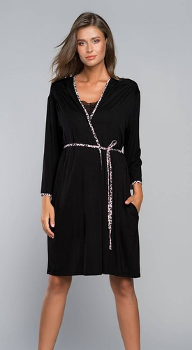 Eila Bis Župan s 3/4 rukávmi Talianska móda - leopardí vzor