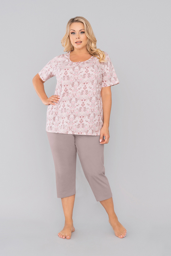 Kalmia Dámske pyžamo s krátkym rukávom, 3/4 nohavice Talianska módna potlač