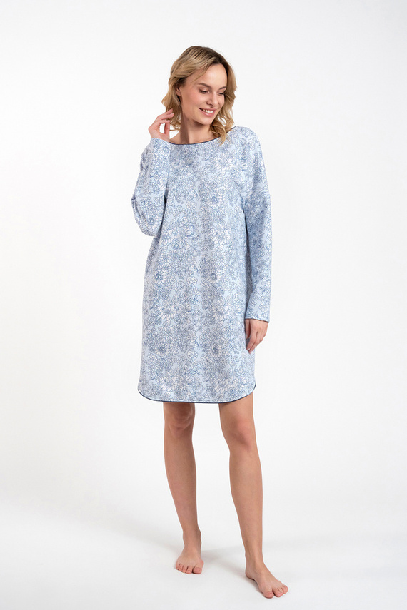 Nočná košeľa Gracjela Italian Fashion - modrá potlač