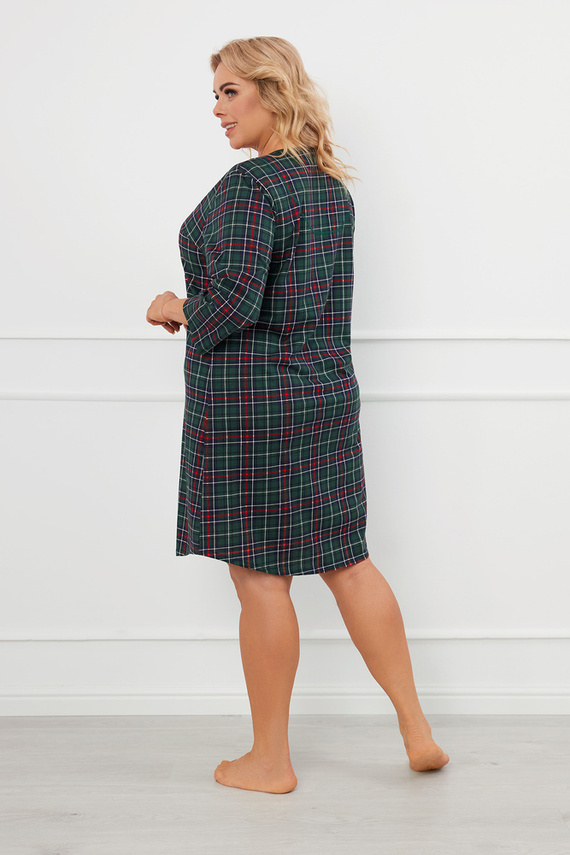 Nočná košeľa Foggia s rozopnutými gombíkmi Talianska móda - potlač