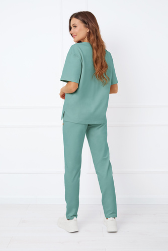 Caro Blúzka s krátkym rukávom Italian Fashion - šalvia