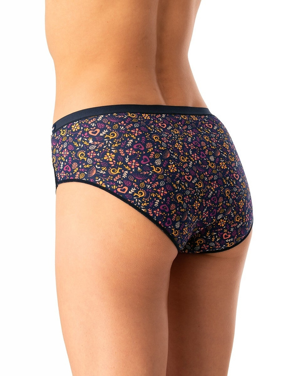 Dámske nohavičky Key LPC 760 pink navy blue - bavlnené, pohodlné, sada 2 kusov