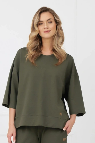 Mikina Kaori Italian Fashion 3/4 rukáv bavlna