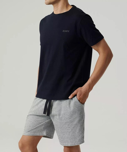 Atlantic NMP-381 pánske letné pyžamo bavlna peach effect