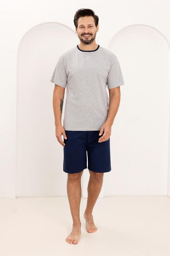 Regina 508 pánske pyžamo 100% bavlna krátky rukáv