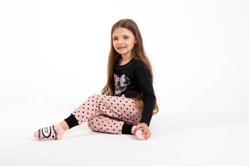 Bonilla Dievčenské pyžamo Italian Fashion - čierne/potlač