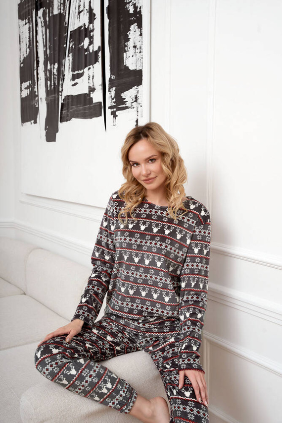 Island Fleece dámska súprava Italian Fashion - grafitová potlač