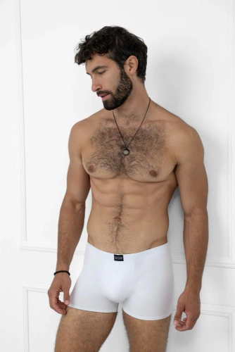 Apollo pánske boxerky Italian Fashion - biele