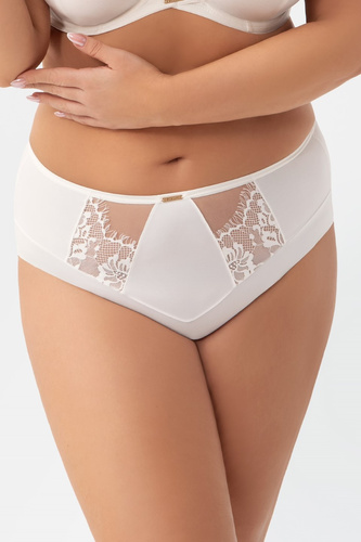 Figs K 938 Evia Gorsenia cream - elegantné nohavičky s výšivkou pre set