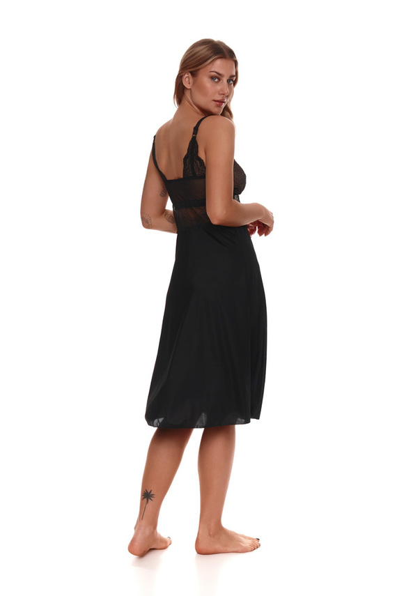 500 Veľká nočná košeľa Lupoline - čierna