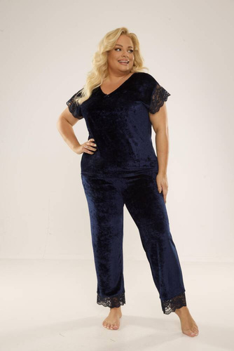 631 Milagros Dámske pyžamo Forex - tmavomodré