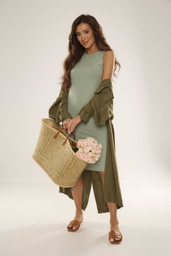 707 Freya Dámske šaty De Lafense - hrášková farba