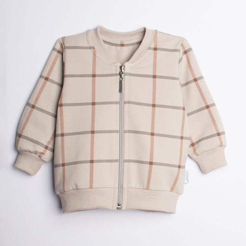 221277 Kiku Nicol detská bomber bunda kockovaná na zips