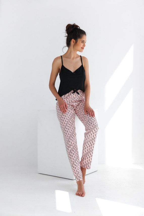 Dámske pyžamo Paula Sensis - čierne