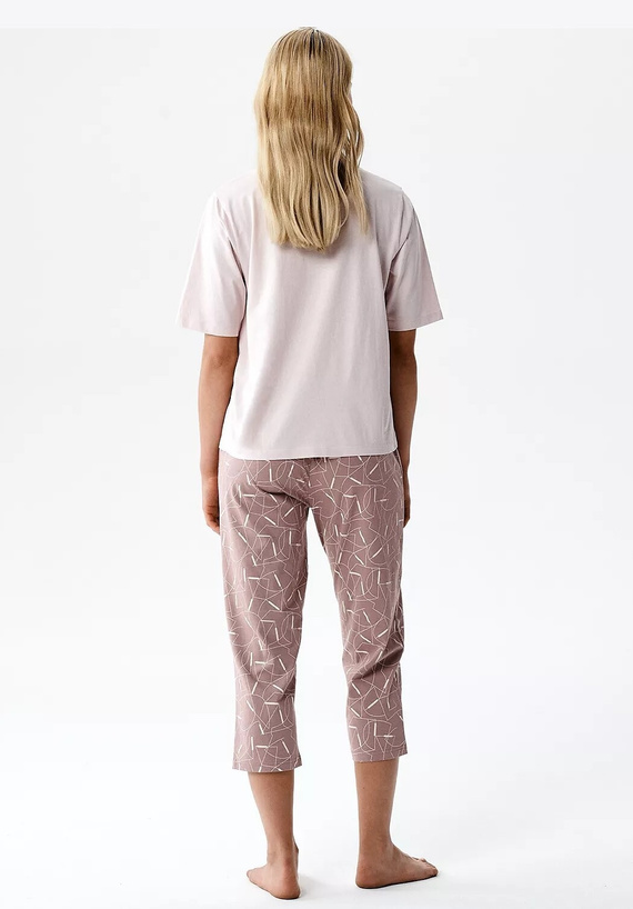 Atlantic NLP-509 dámske pyžamo 100 % bavlna 3/4 nohavice