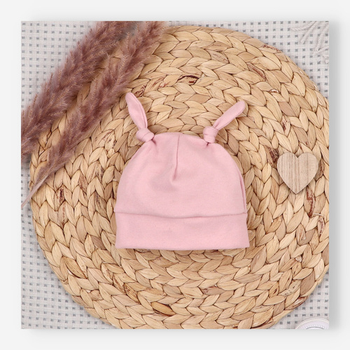 ABN-5547 Detská čiapka Nini Happy Animals z organickej bavlny - bezpečná, ekologická, pohodlná