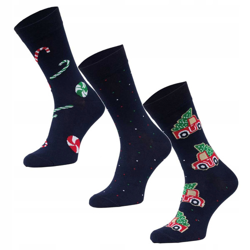 A63 Premium Ponožky A'3 Cornette - námornícka modrá (auto)