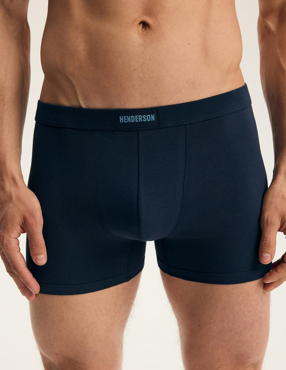 Pánske boxerky Henderson 45481 Fur 2-pak bavlnené so širokou gumou a logom