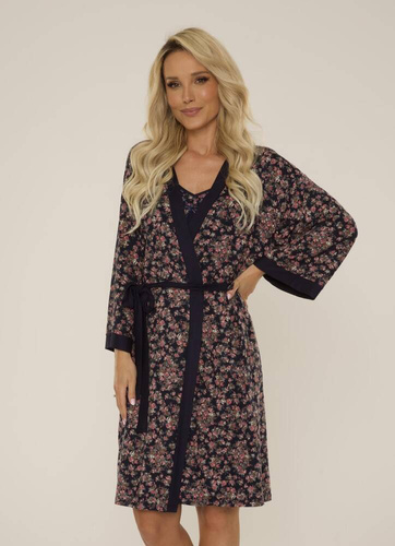 468 Mia Forex dámsky župan - tmavomodrý