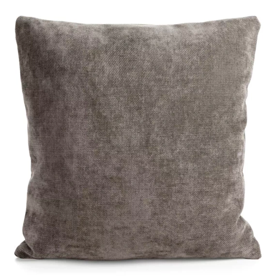 Vianočný vankúš Eurofirany Chp 298 45x45 chenille s výšivkou 300 g/m² tmavobéžová