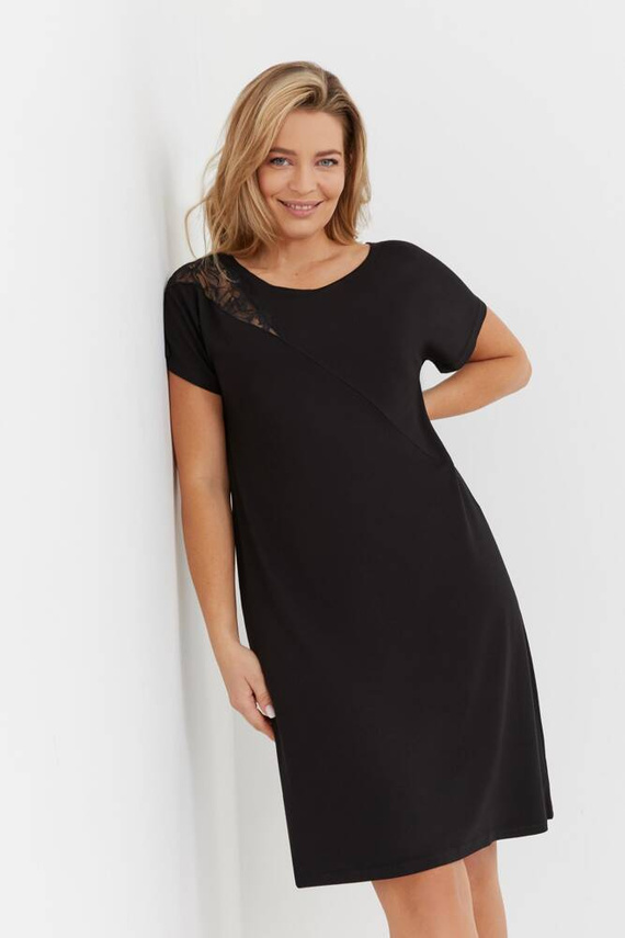 737 Velar Forex nočná košeľa - čierna