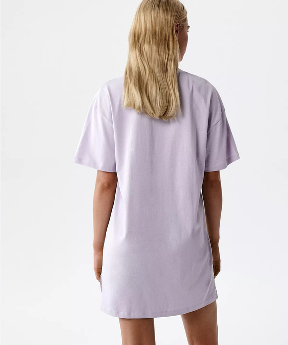 NLD-001 dámska nočná košeľa 100% bavlna, voľný strih